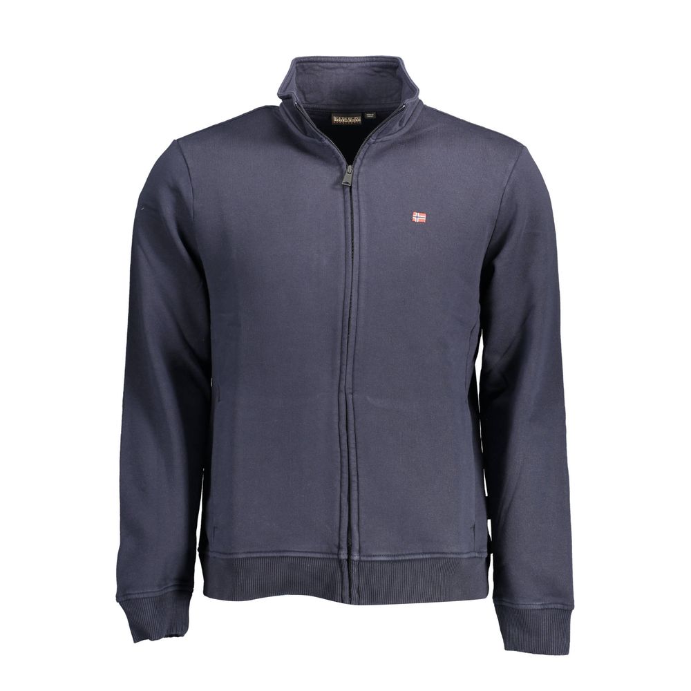 Blue Cotton Men Sweater - ventzia