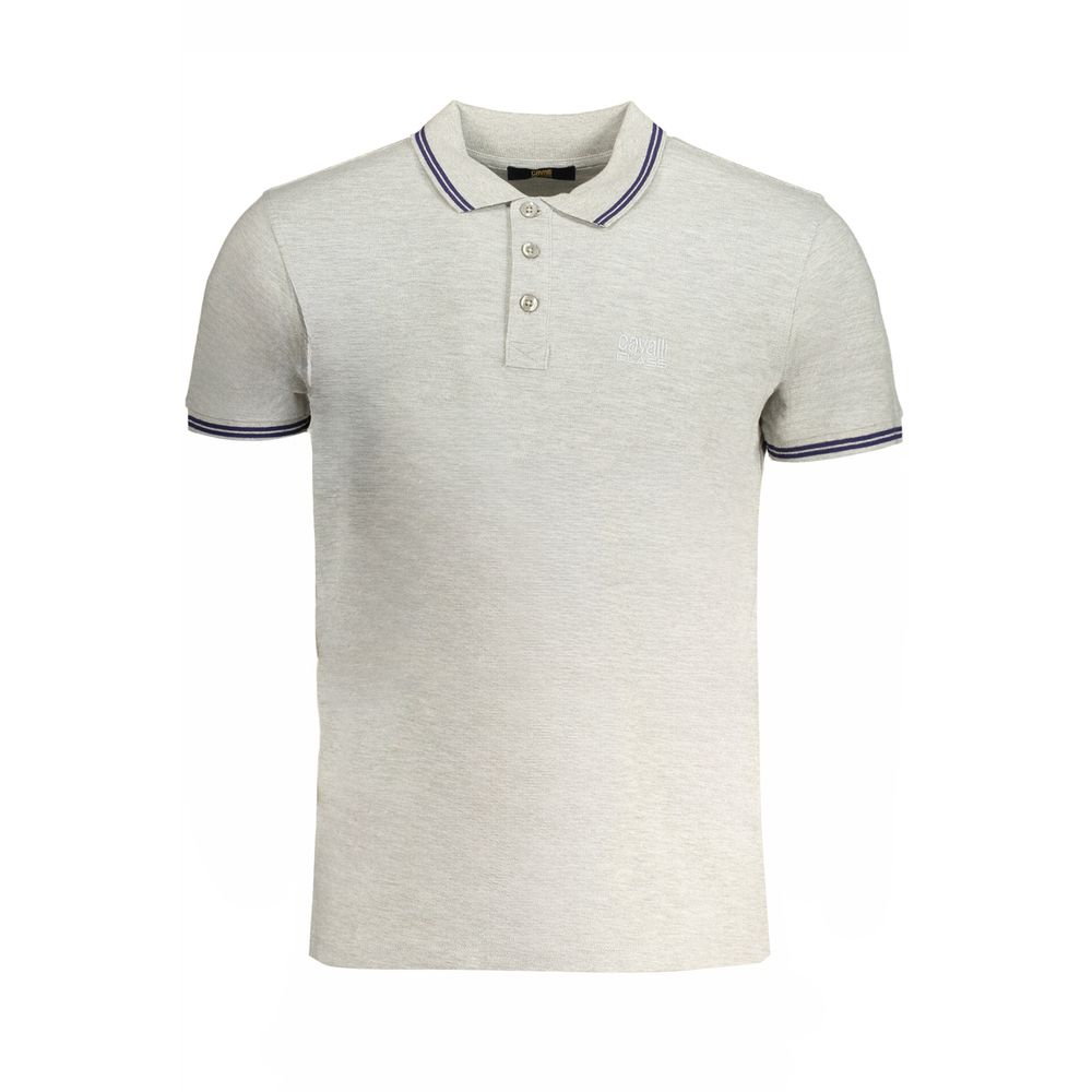 Grigio Cotton Men Polo Shirt - ventzia