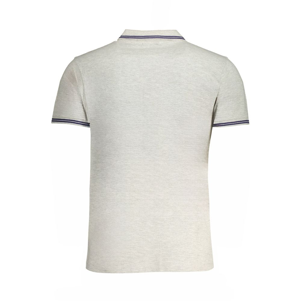 Grigio Cotton Men Polo Shirt - ventzia