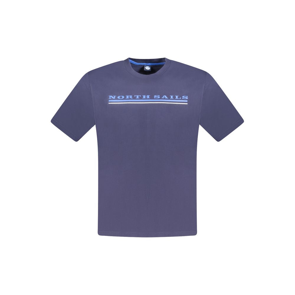 Blue Cotton Mens T-Shirt - ventzia