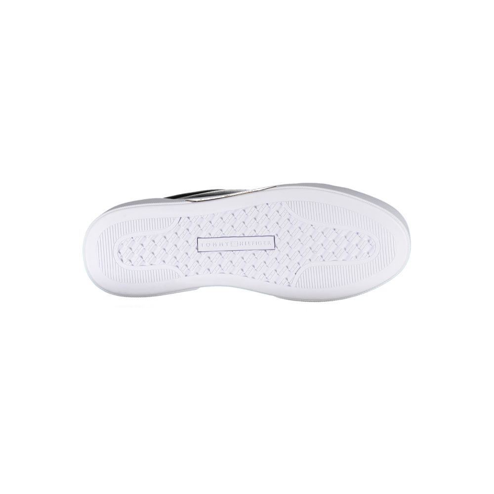Black Leather Women Sneaker - ventzia