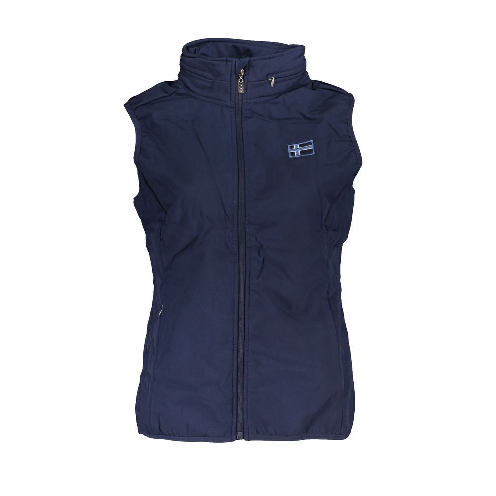 Blue Polyester Women Jacket - ventzia