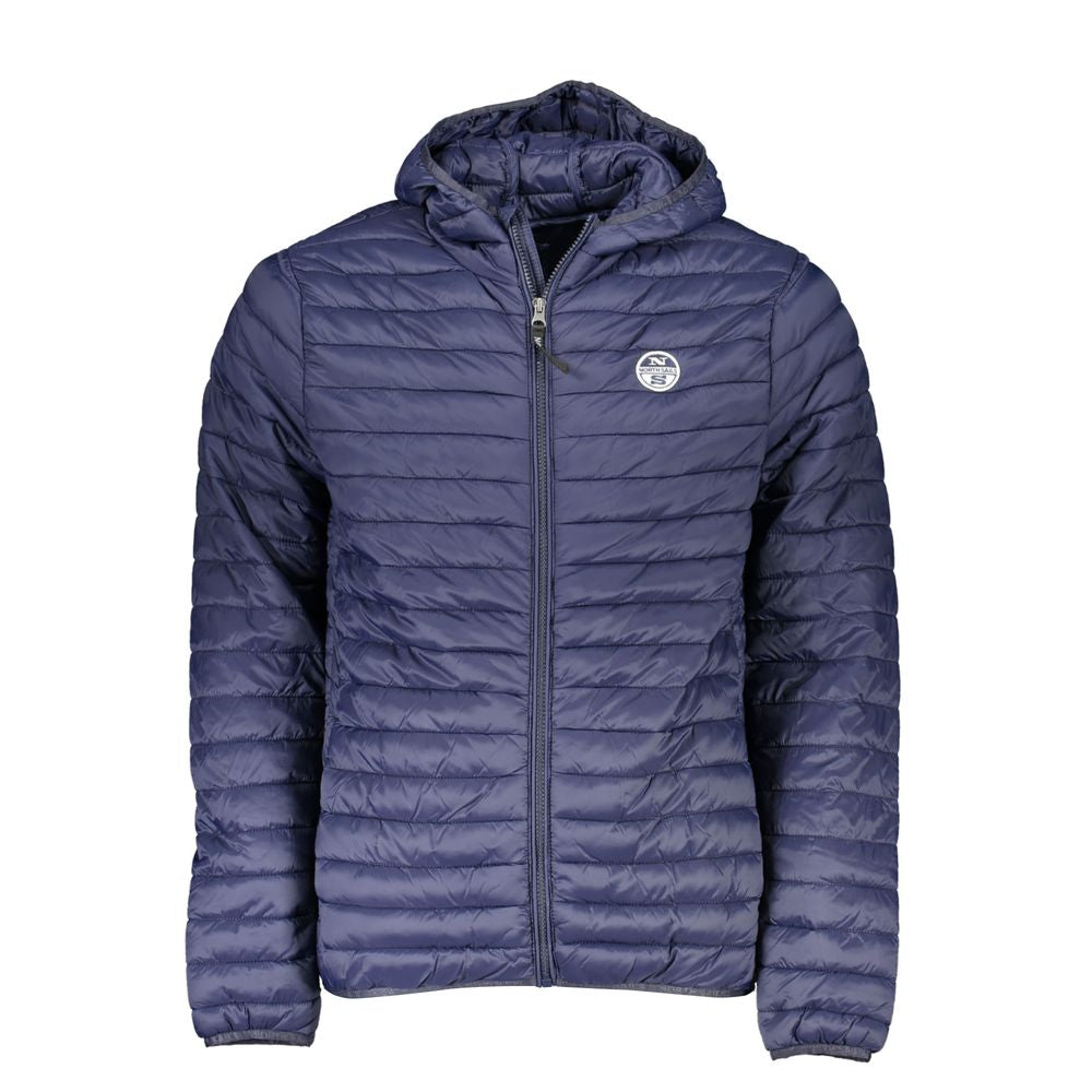 Blue Polyamide Men Jacket - ventzia