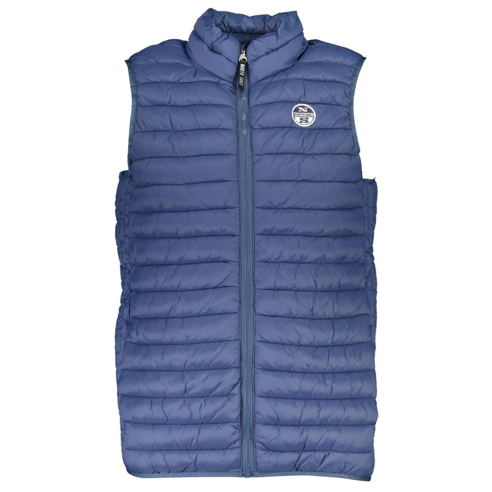 Blue Polyamide Men Jacket - ventzia