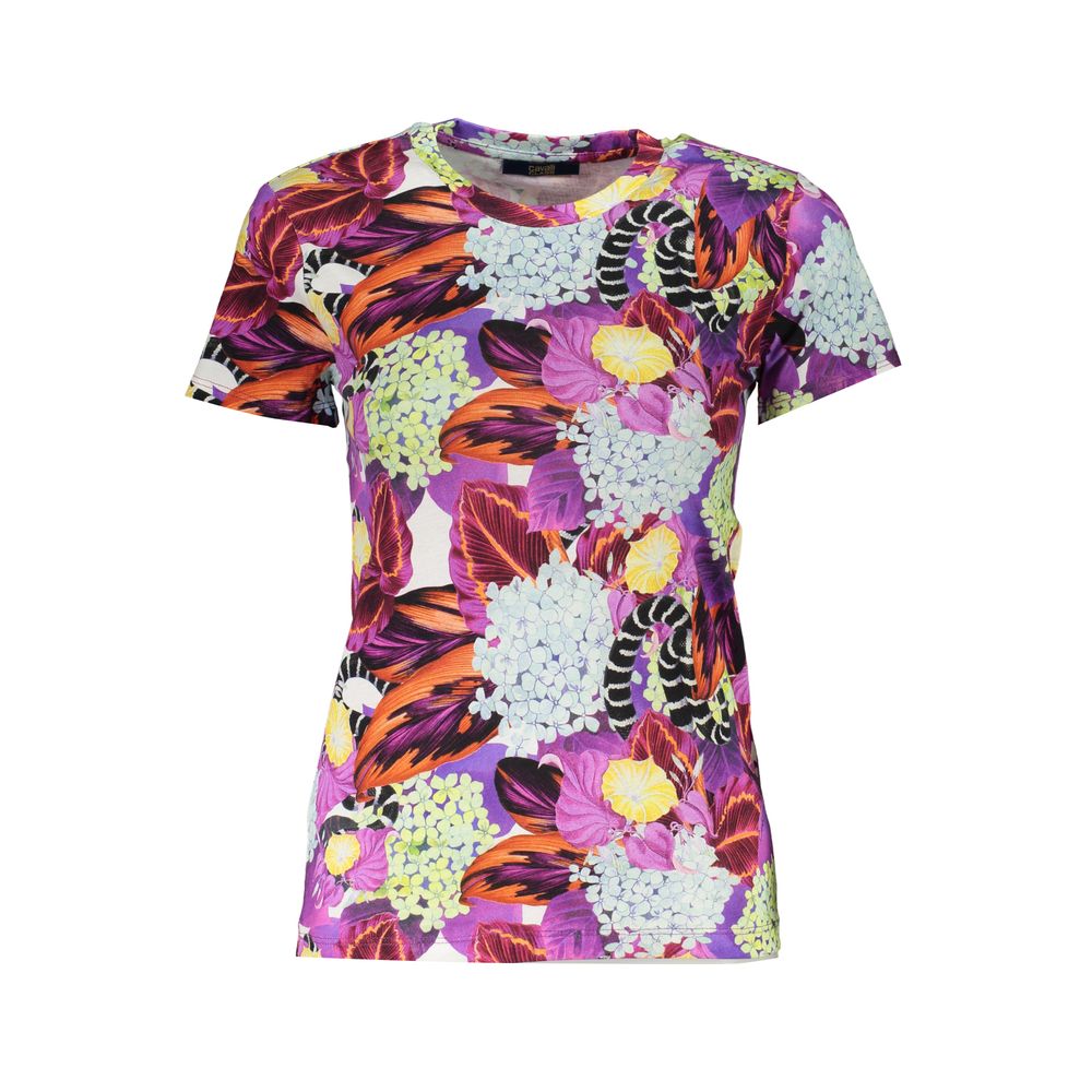 Purple Cotton Women T-Shirt - ventzia