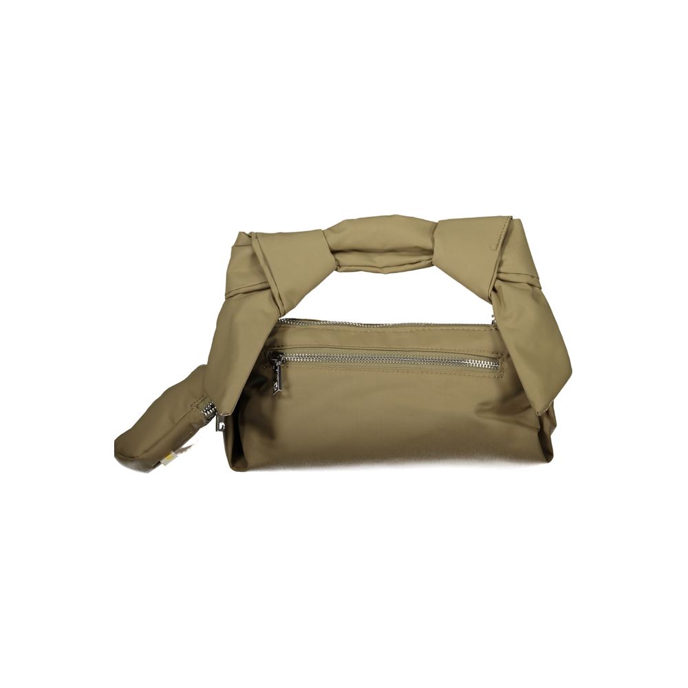 Green Polyester Handbag - ventzia