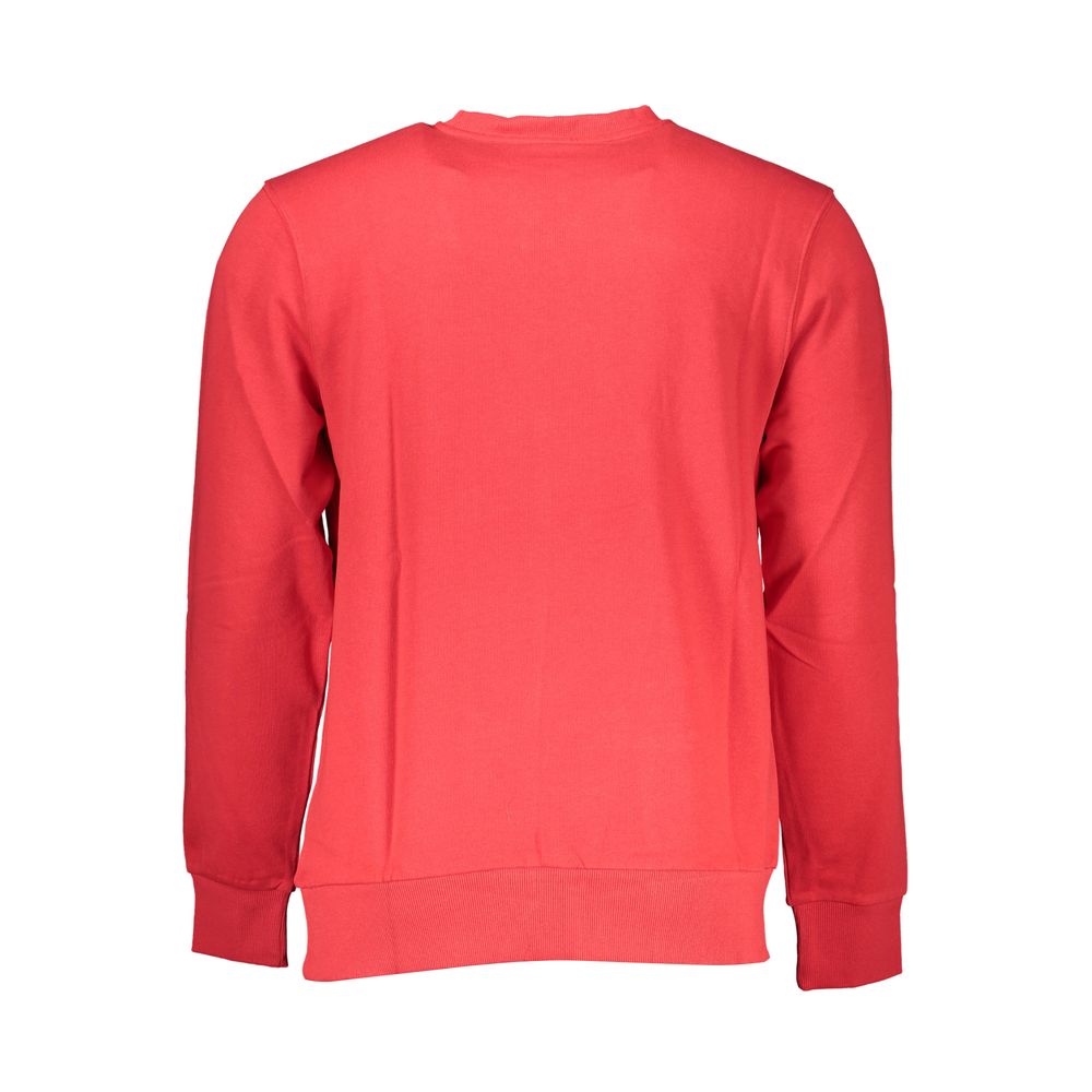 Red Cotton Men Sweatshirt - ventzia
