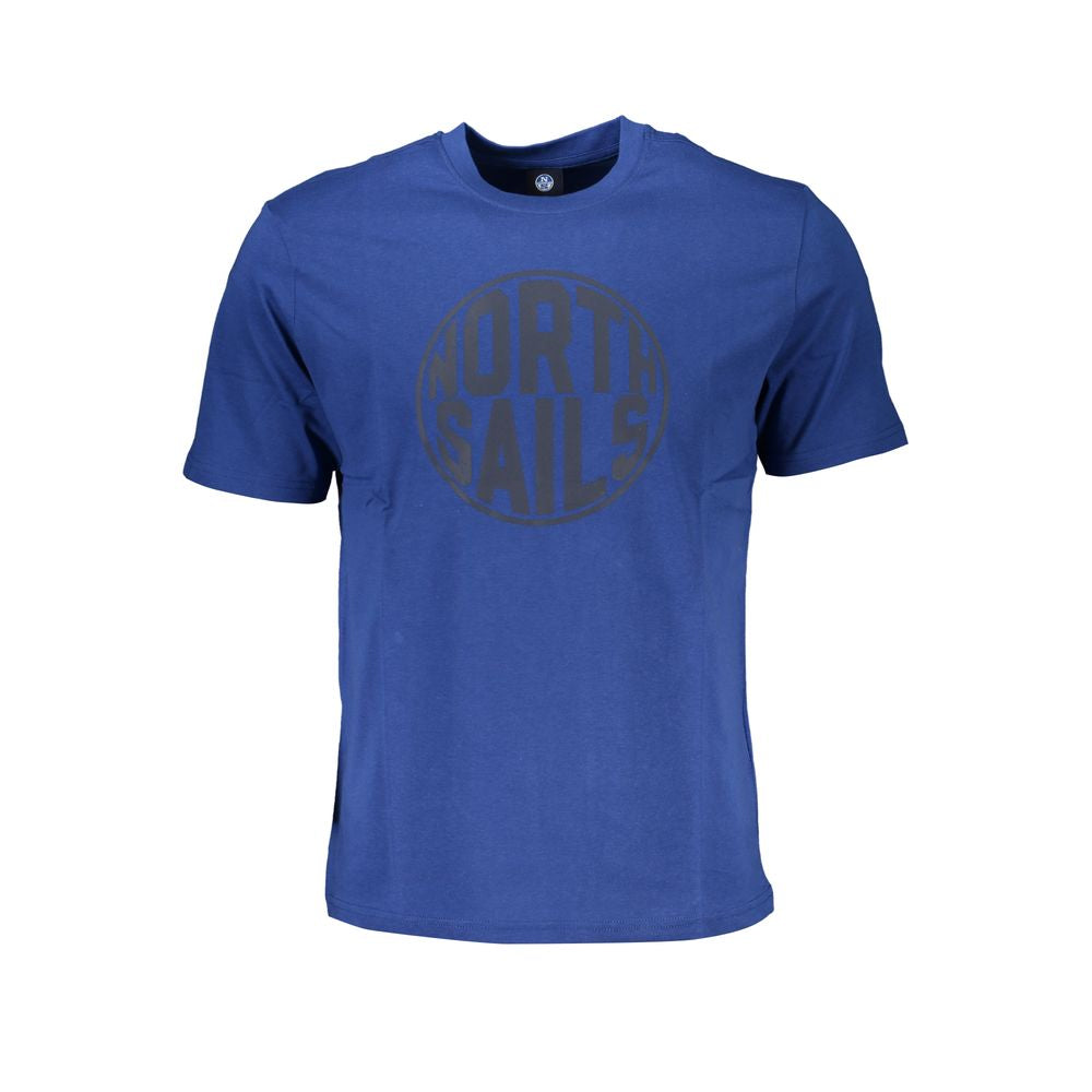 Blue Cotton Men's T-Shirt - ventzia