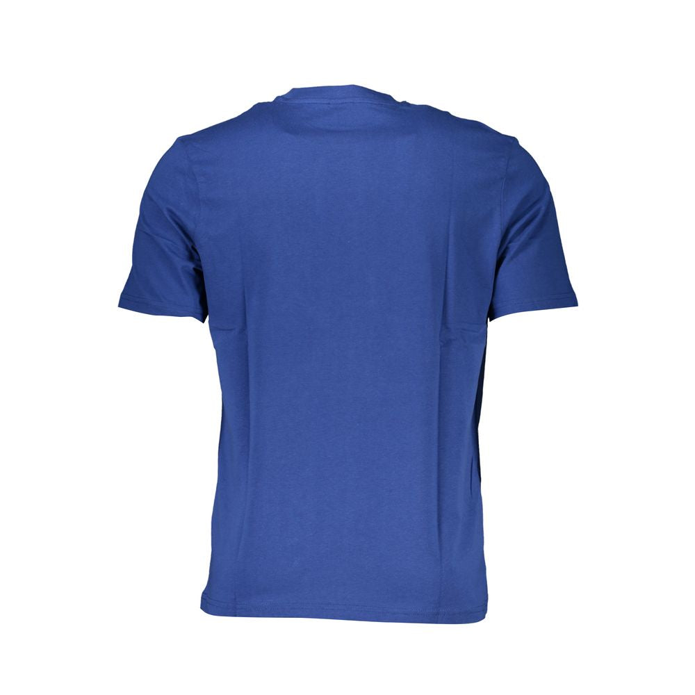 Blue Cotton Men's T-Shirt - ventzia
