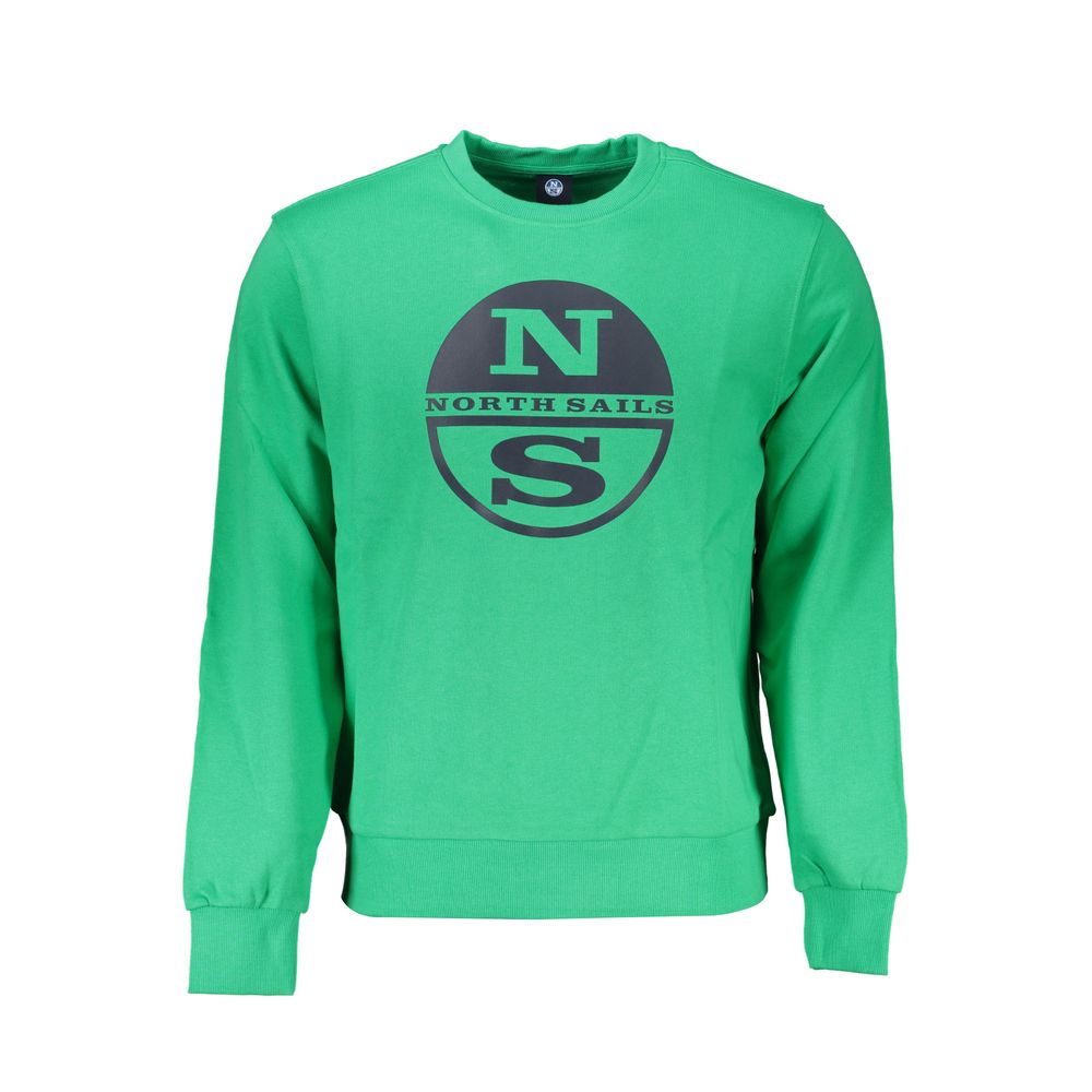 Green Cotton Men Sweater - ventzia