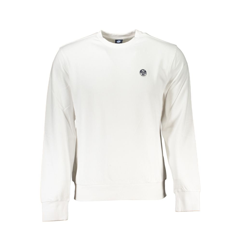 White Cotton Men Sweatshirt - ventzia