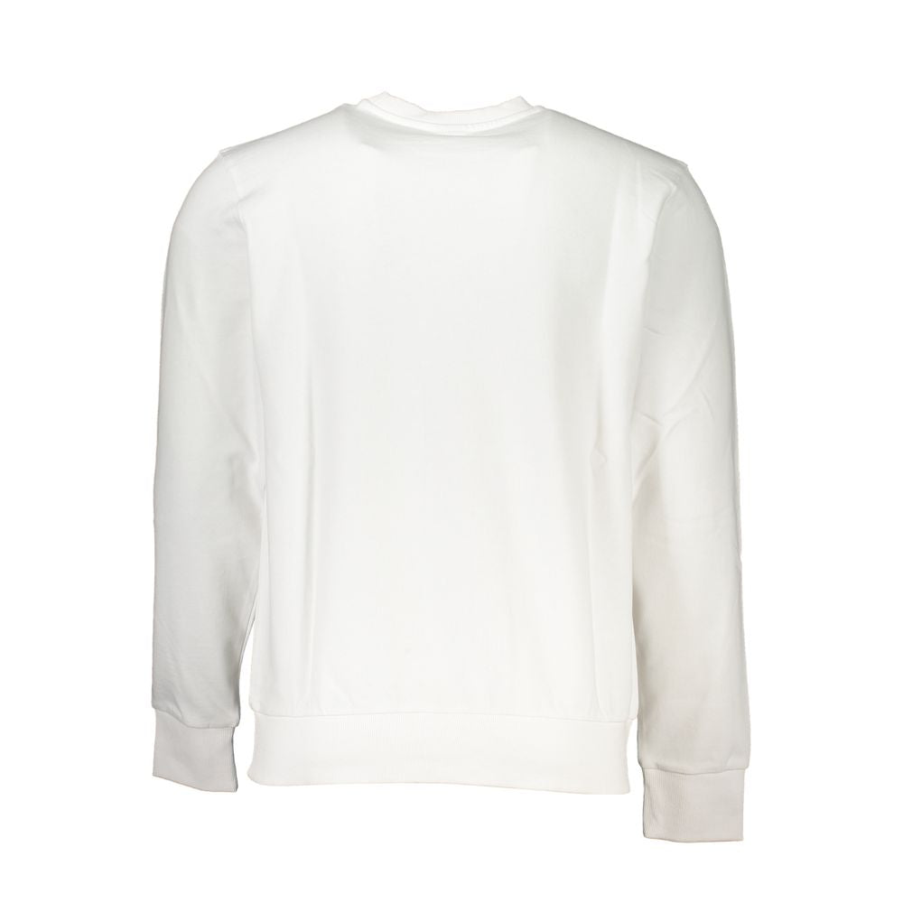 White Cotton Men Sweatshirt - ventzia