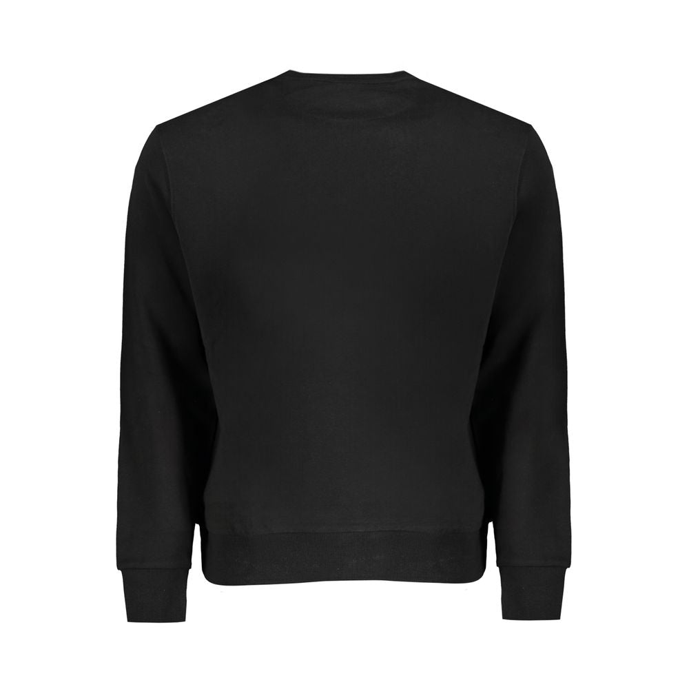 Black Cotton Men's Sweatshirt - ventzia