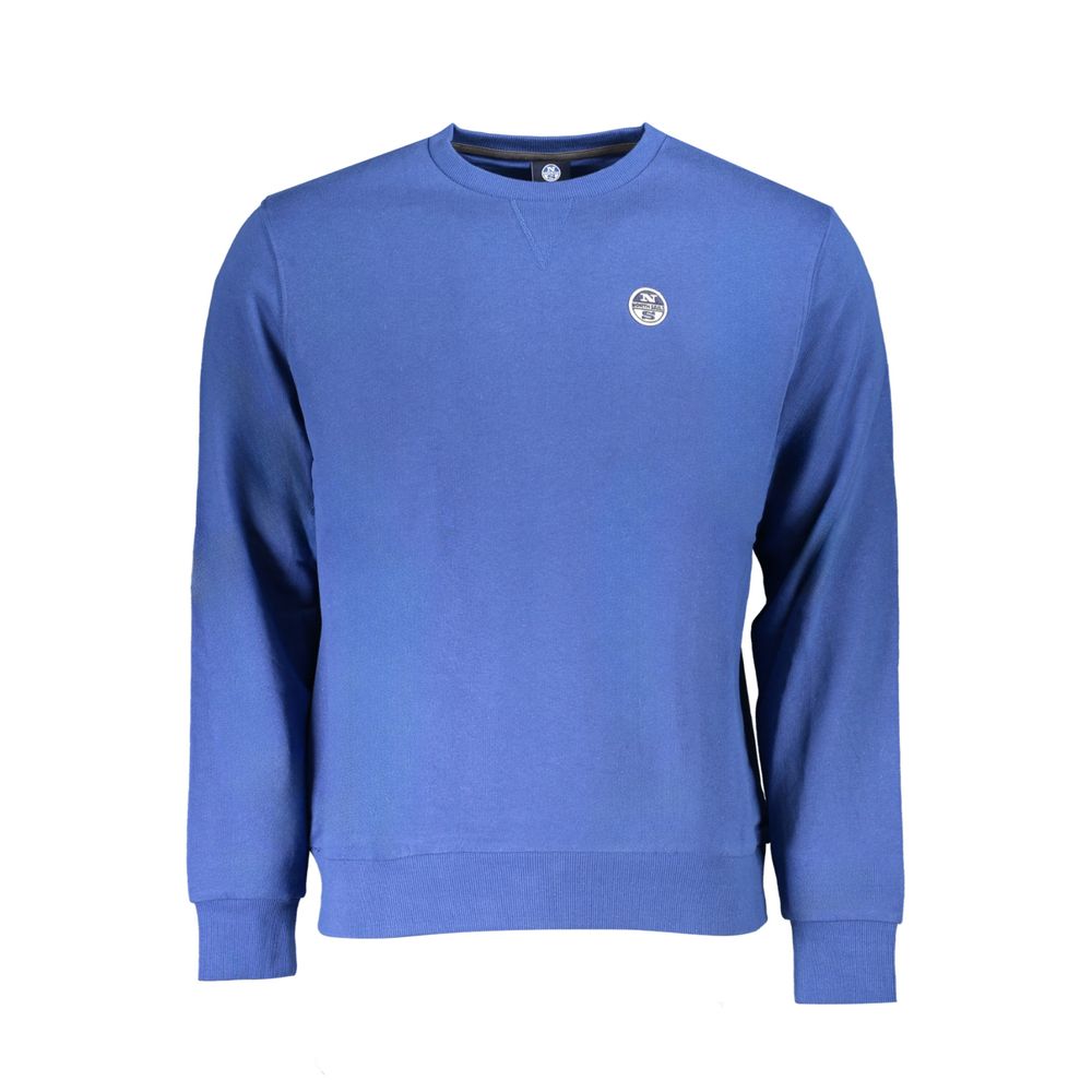 Blue Cotton Men Sweatshirt - ventzia