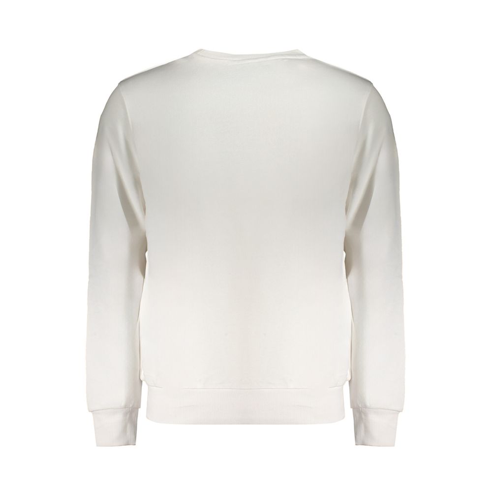White Cotton Men Sweatshirt - ventzia