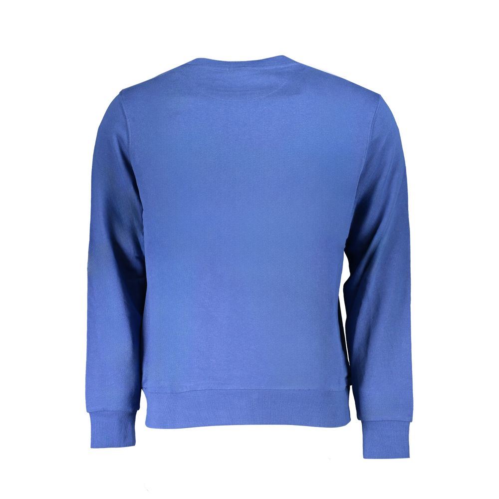 Blue Cotton Men Sweatshirt - ventzia