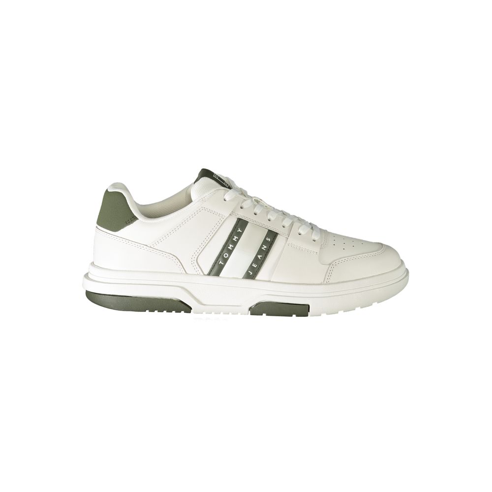 White Polyethylene Men Sneaker - ventzia