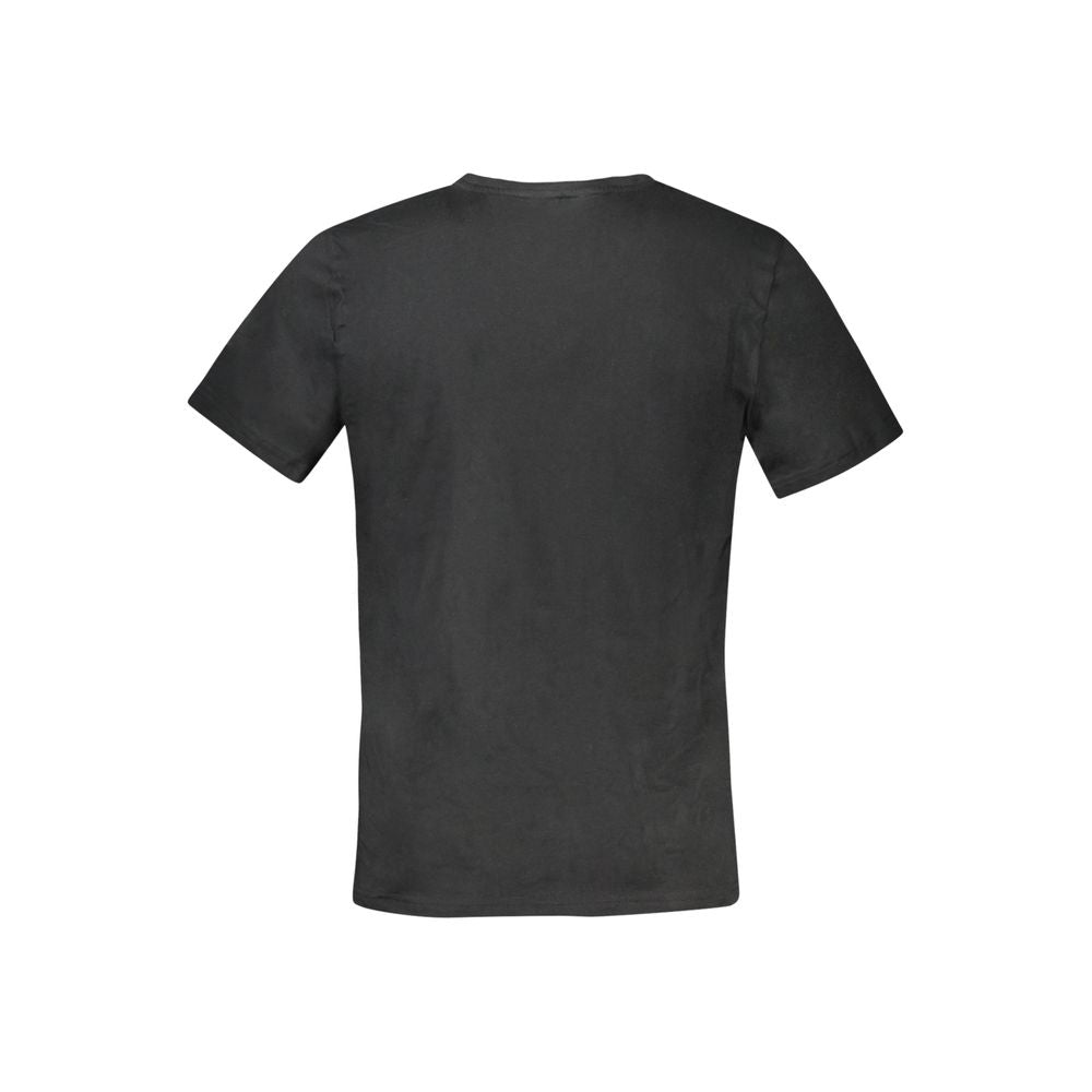 Black Cotton Men's T-Shirt - ventzia