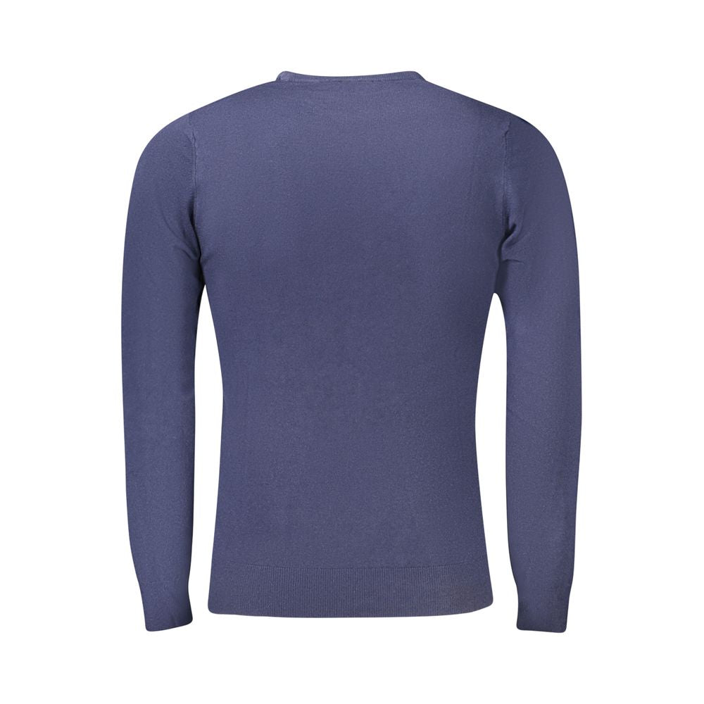 Blu Viscosa Men Sweater - ventzia