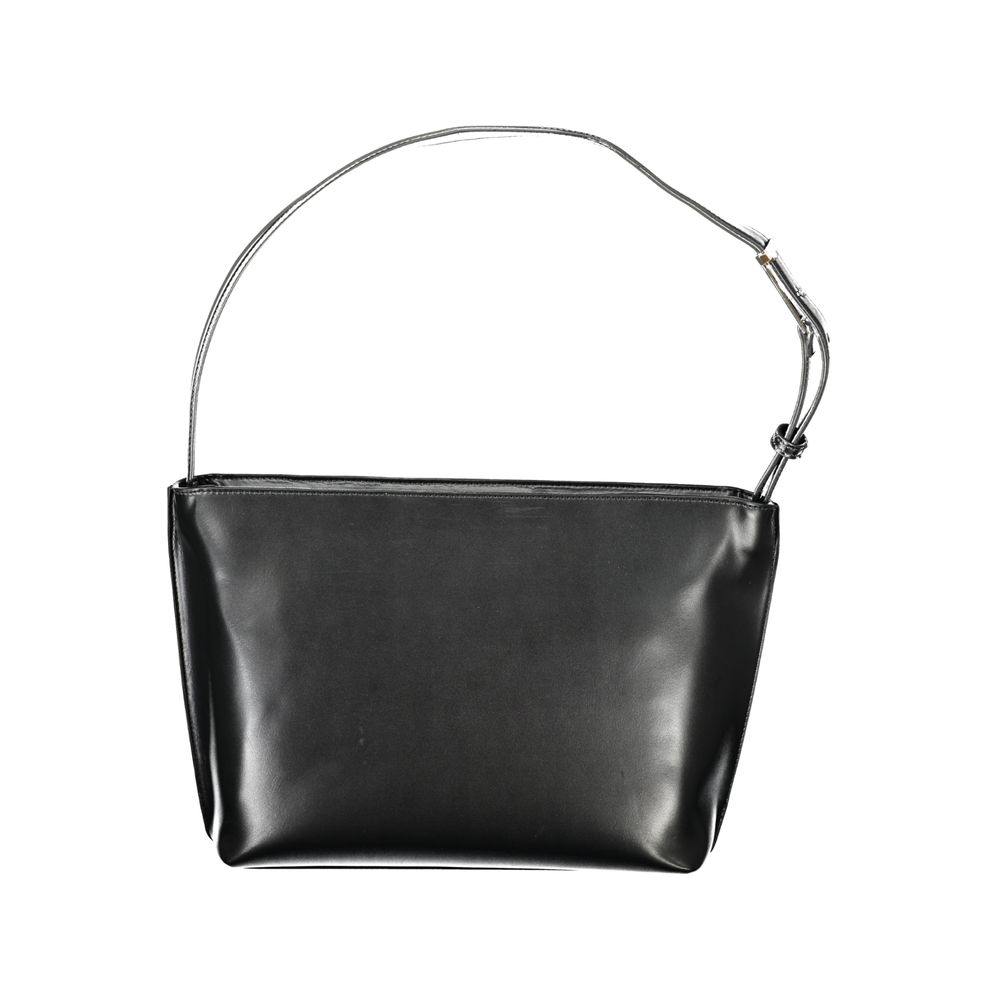 Black Polyester Women Shoulder Bag - ventzia