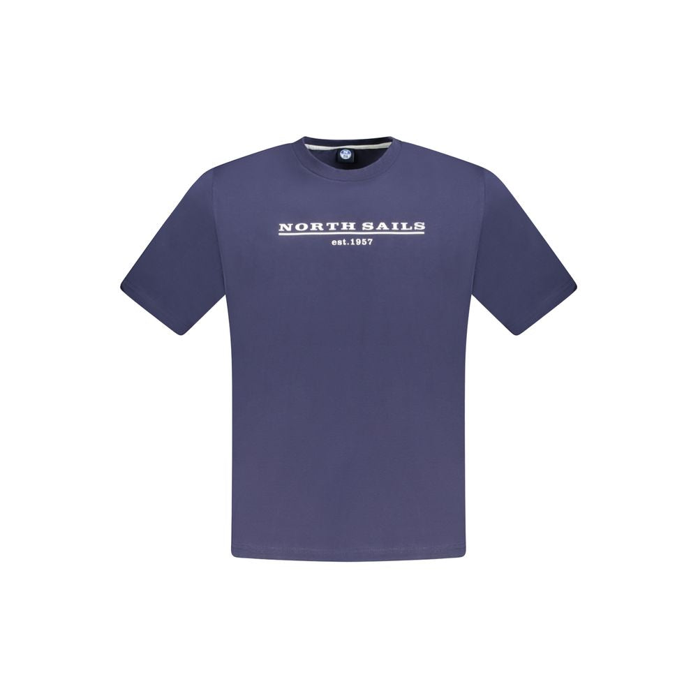Blue Cotton Men T-Shirt - ventzia