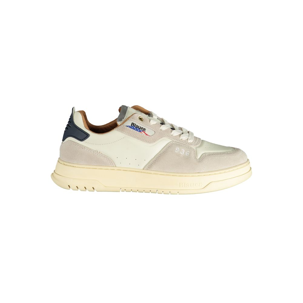 Bianco Poliuretano Men Sneaker - ventzia