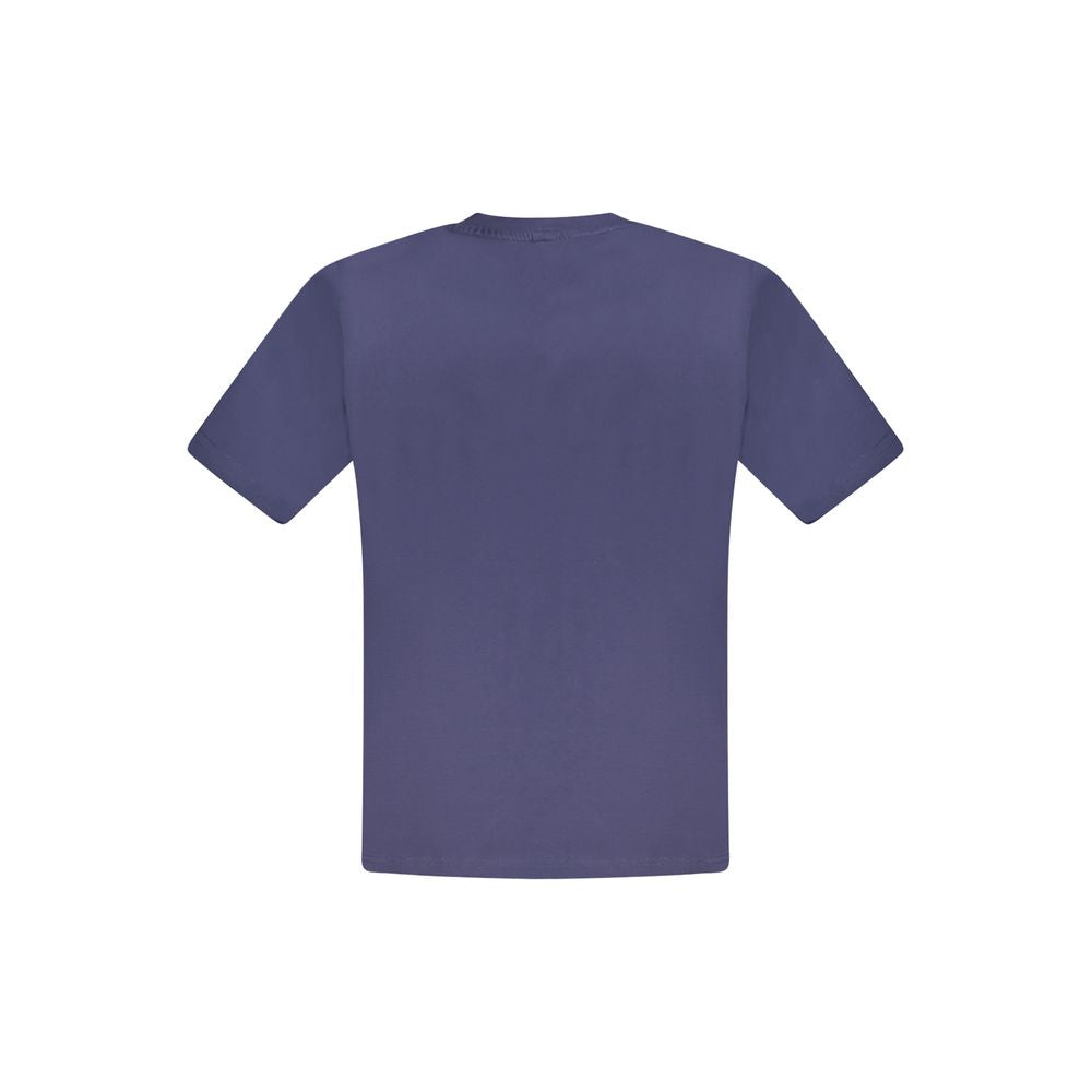 Blue Cotton Men T-Shirt - ventzia