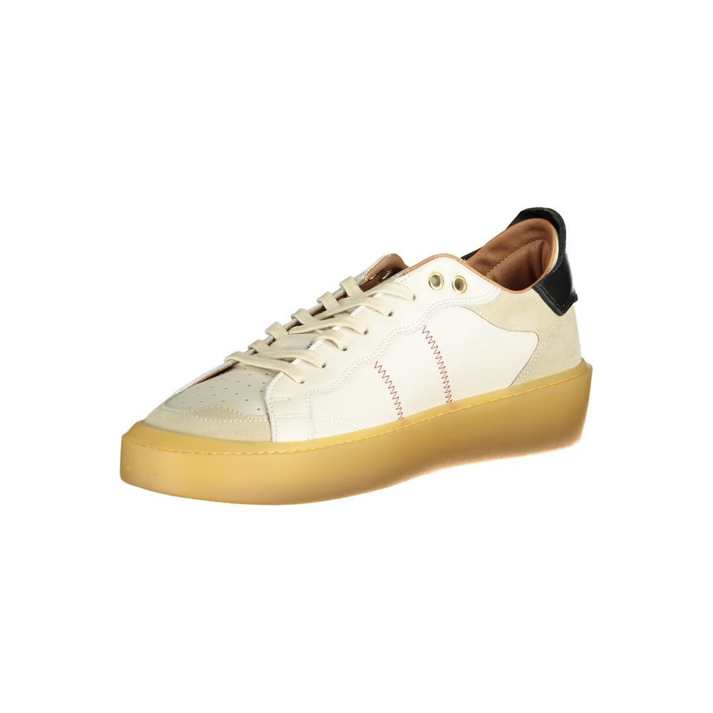White Polyester Sneaker