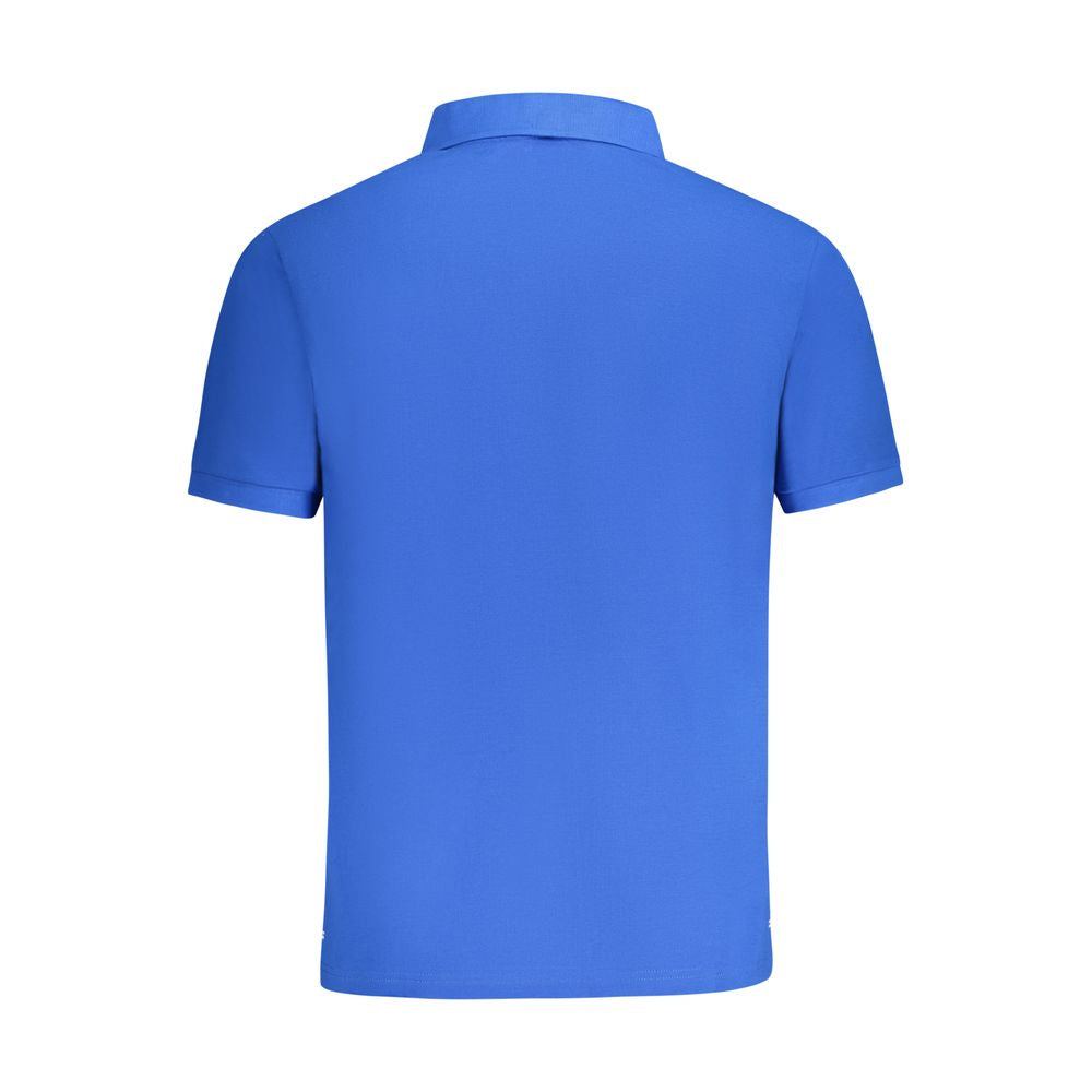 Blue Cotton Men Polo - ventzia