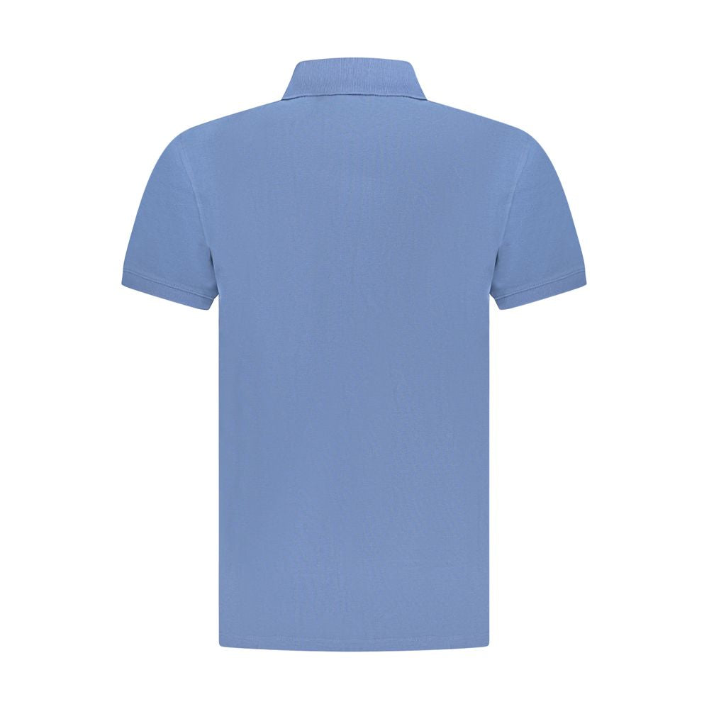 Blue Cotton Polo Shirt