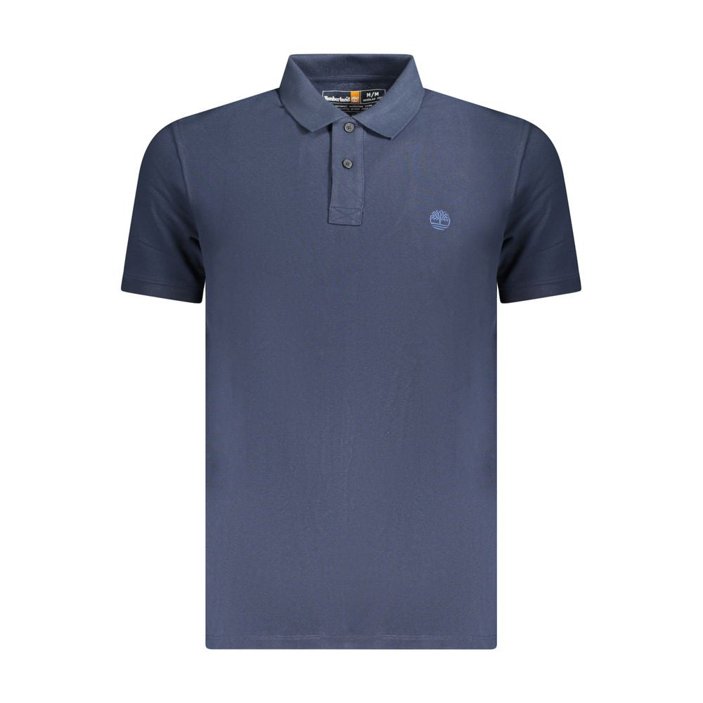 Blu Cotton Mens Polo - ventzia