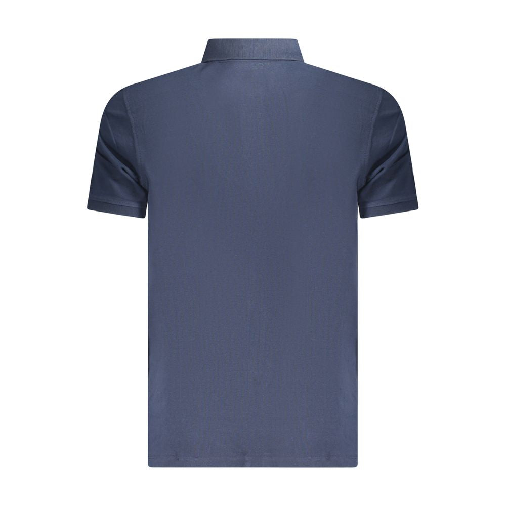 Blue Cotton Polo Shirt