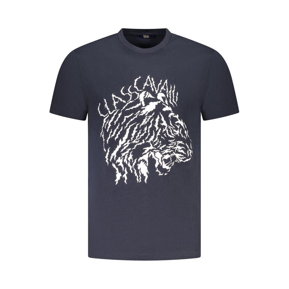 Blue Cotton Men T-Shirt - ventzia