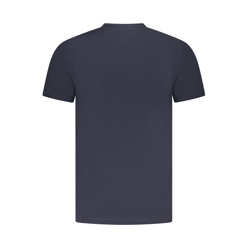 Blue Cotton Men T-Shirt - ventzia