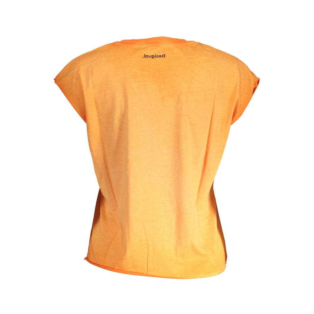 Orange Cotton T-Shirt