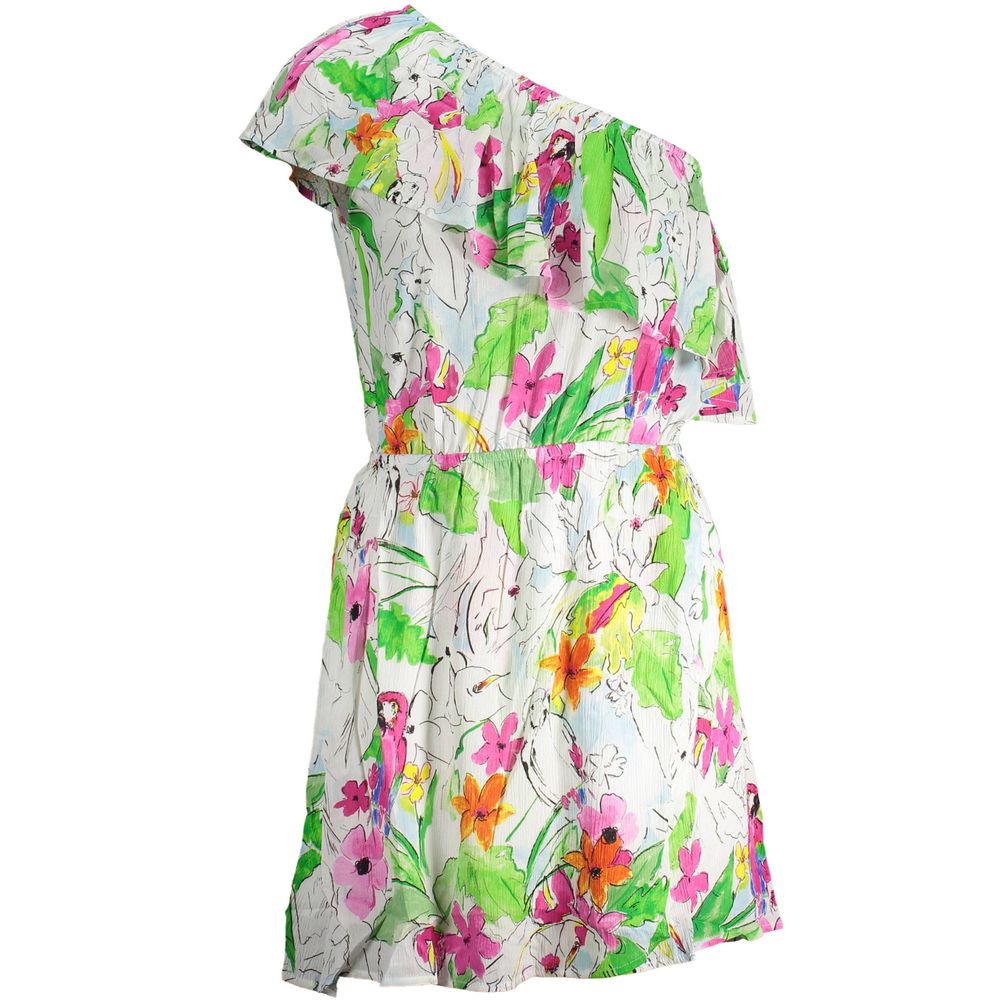 White Viscose Women Dress - ventzia