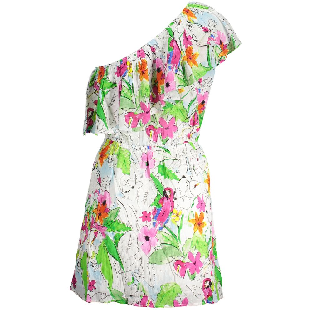 White Viscose Women Dress - ventzia