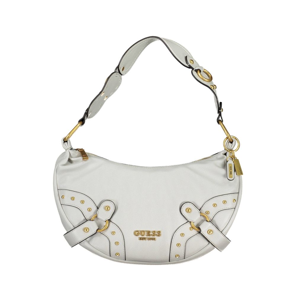 Grigio Polyurethane Women Shoulder Bag - ventzia