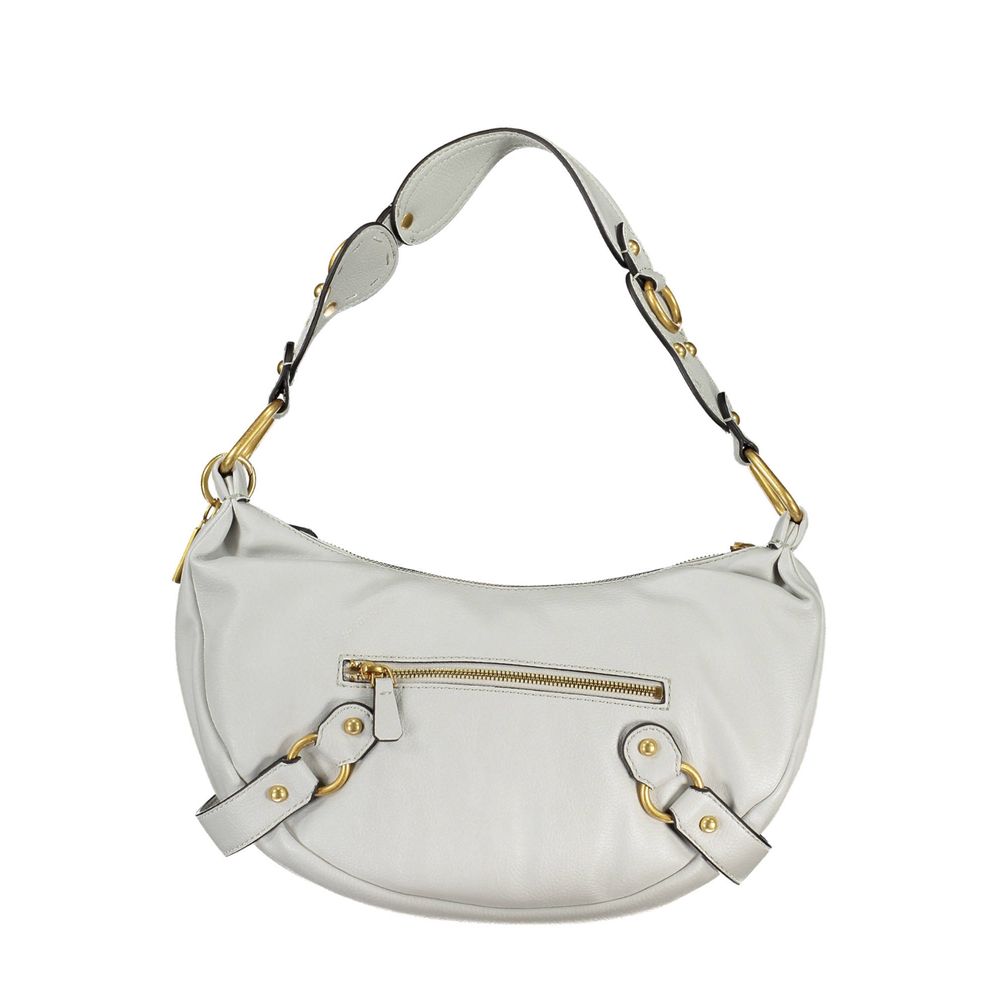 Grigio Polyurethane Women Shoulder Bag - ventzia