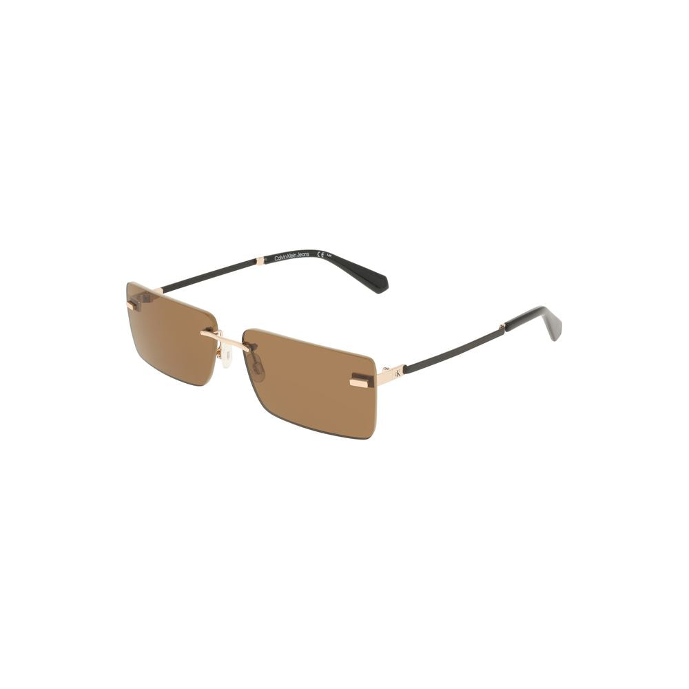 Beige Metal Sunglass