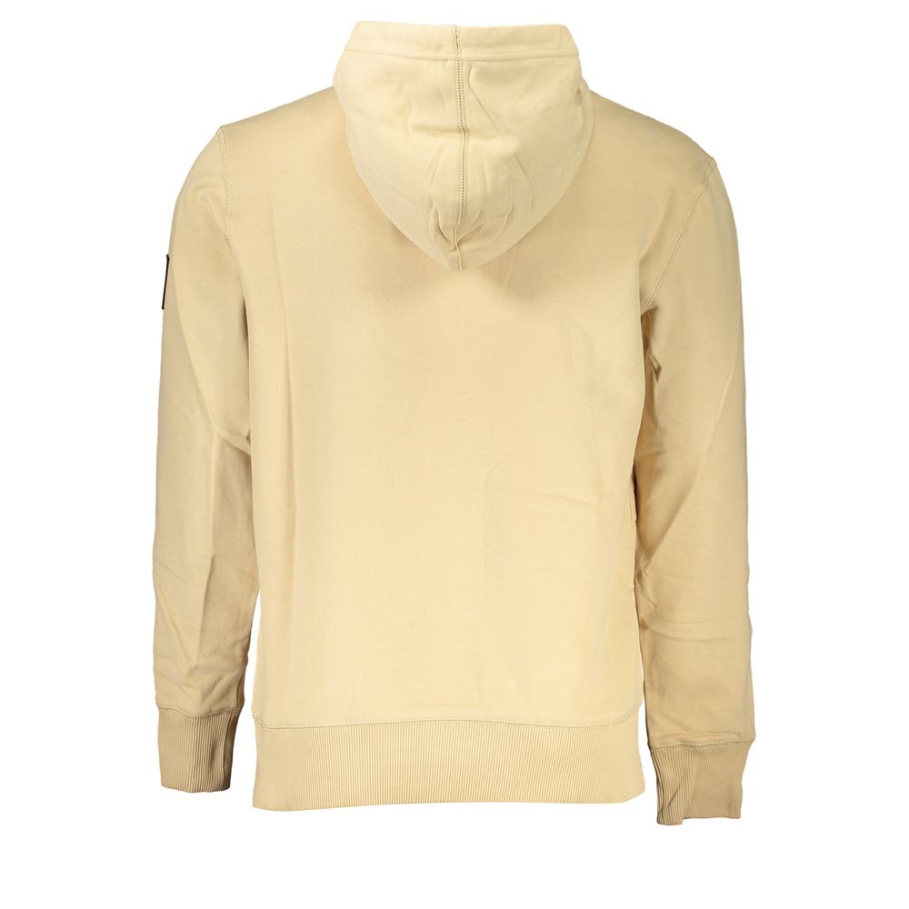 Beige Cotton Men Sweater - ventzia