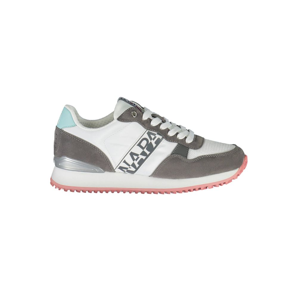 White Polyester Women Sneaker - ventzia
