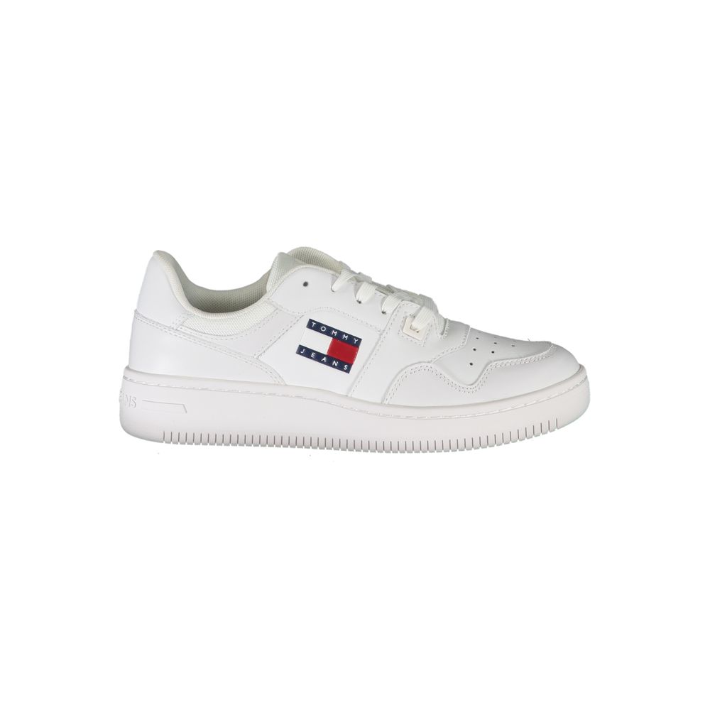 White Leather Women Sneaker - ventzia