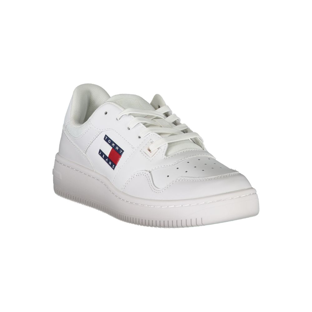 White Leather Women Sneaker - ventzia
