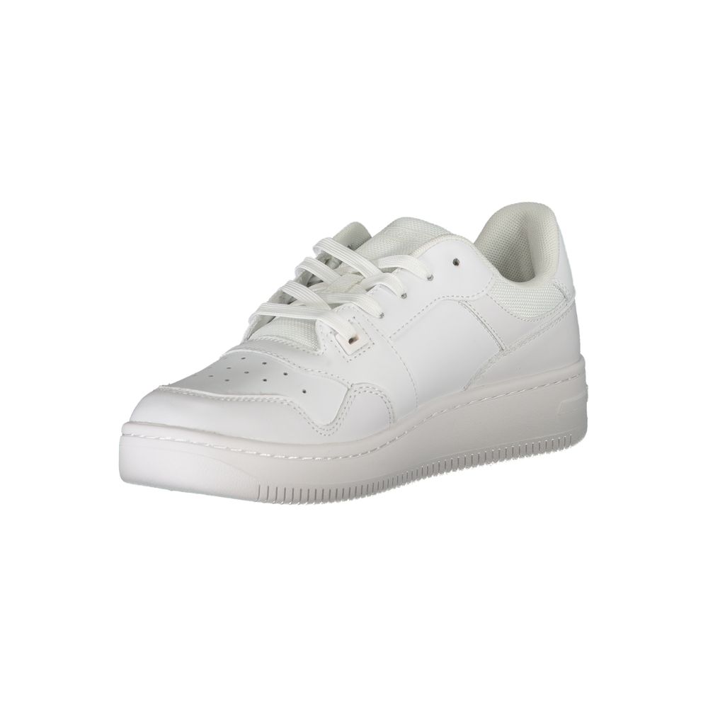 White Leather Women Sneaker - ventzia