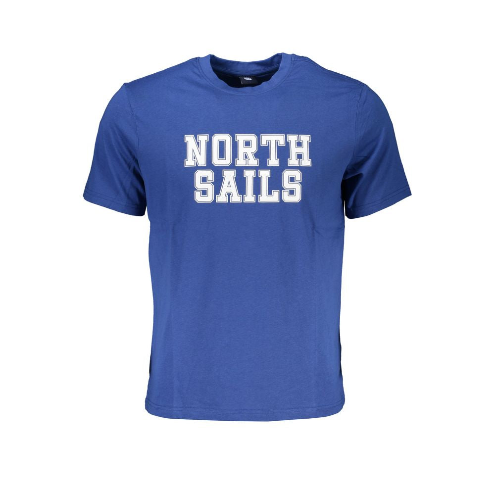 Blue Cotton Men's T-Shirt - ventzia