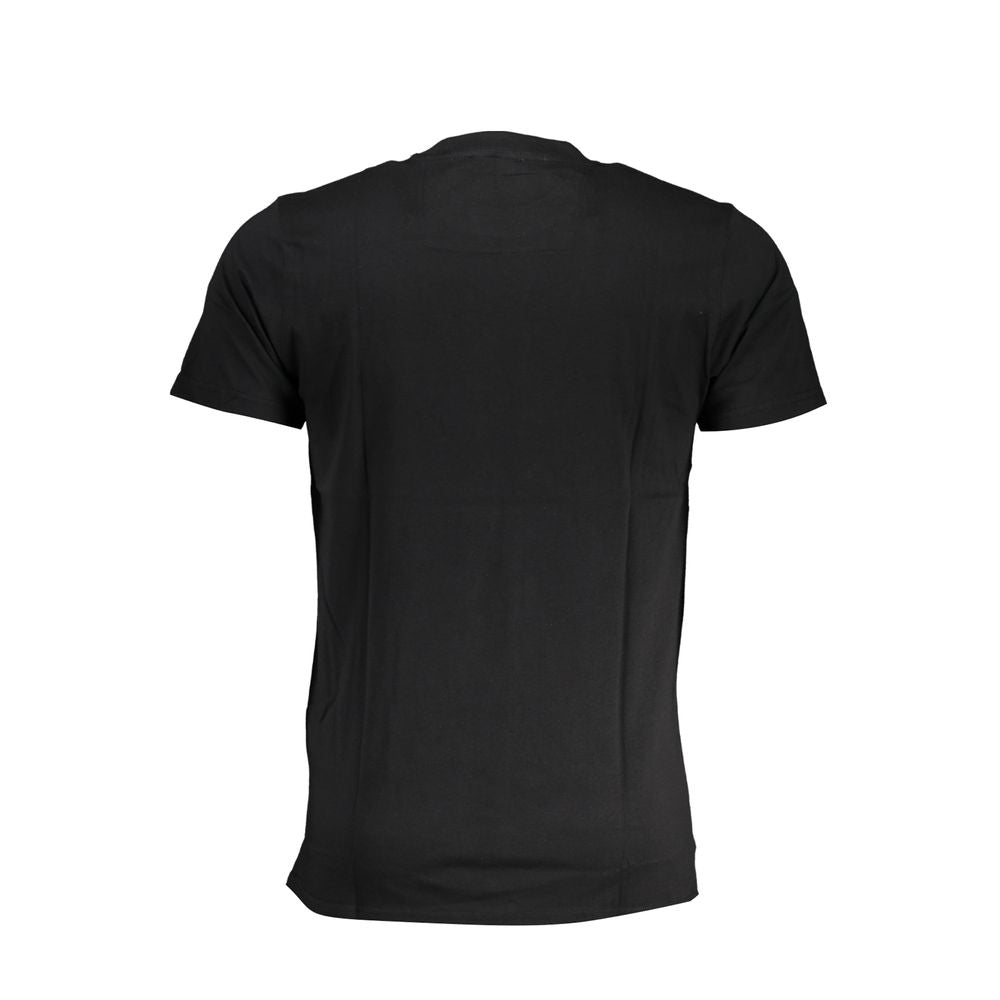 Black Cotton Men's T-Shirt - ventzia