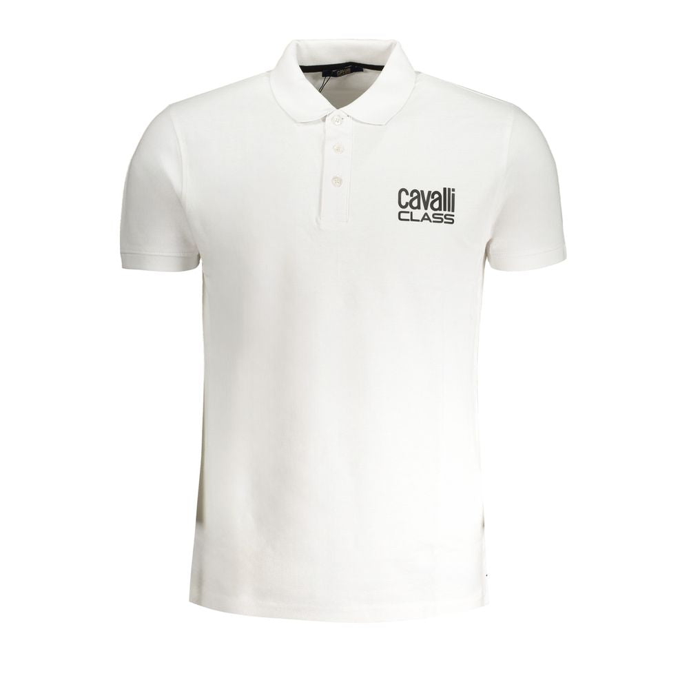 "Bianco Cotton Men's Polo Shirt" - ventzia