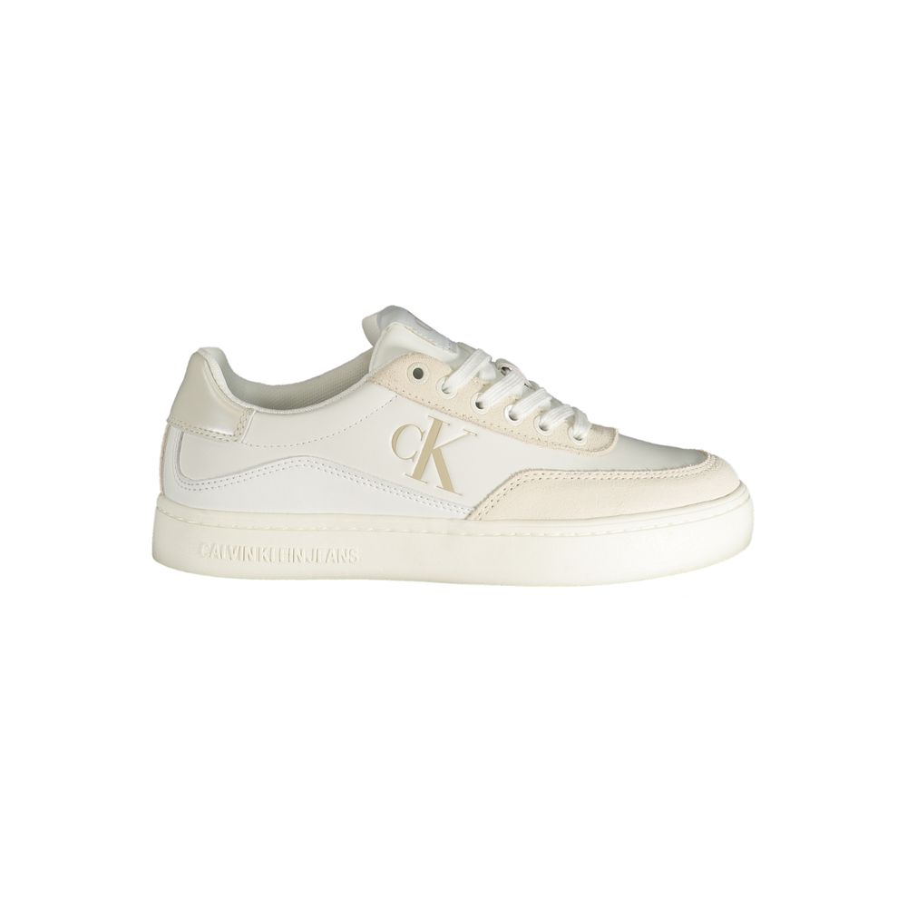 Bianco Polyurethane Women Sneaker - ventzia