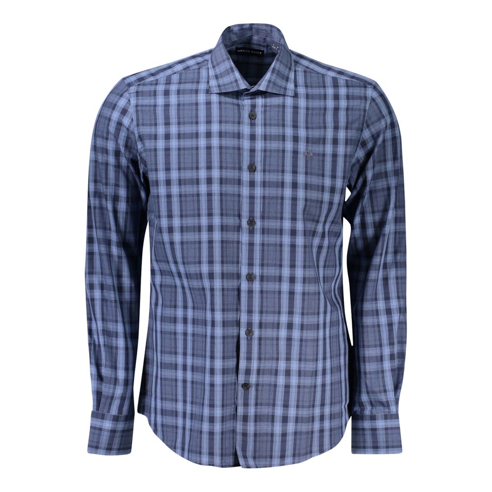 Azzurro Cotton Men's Shirt - ventzia